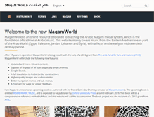 Tablet Screenshot of maqamworld.com